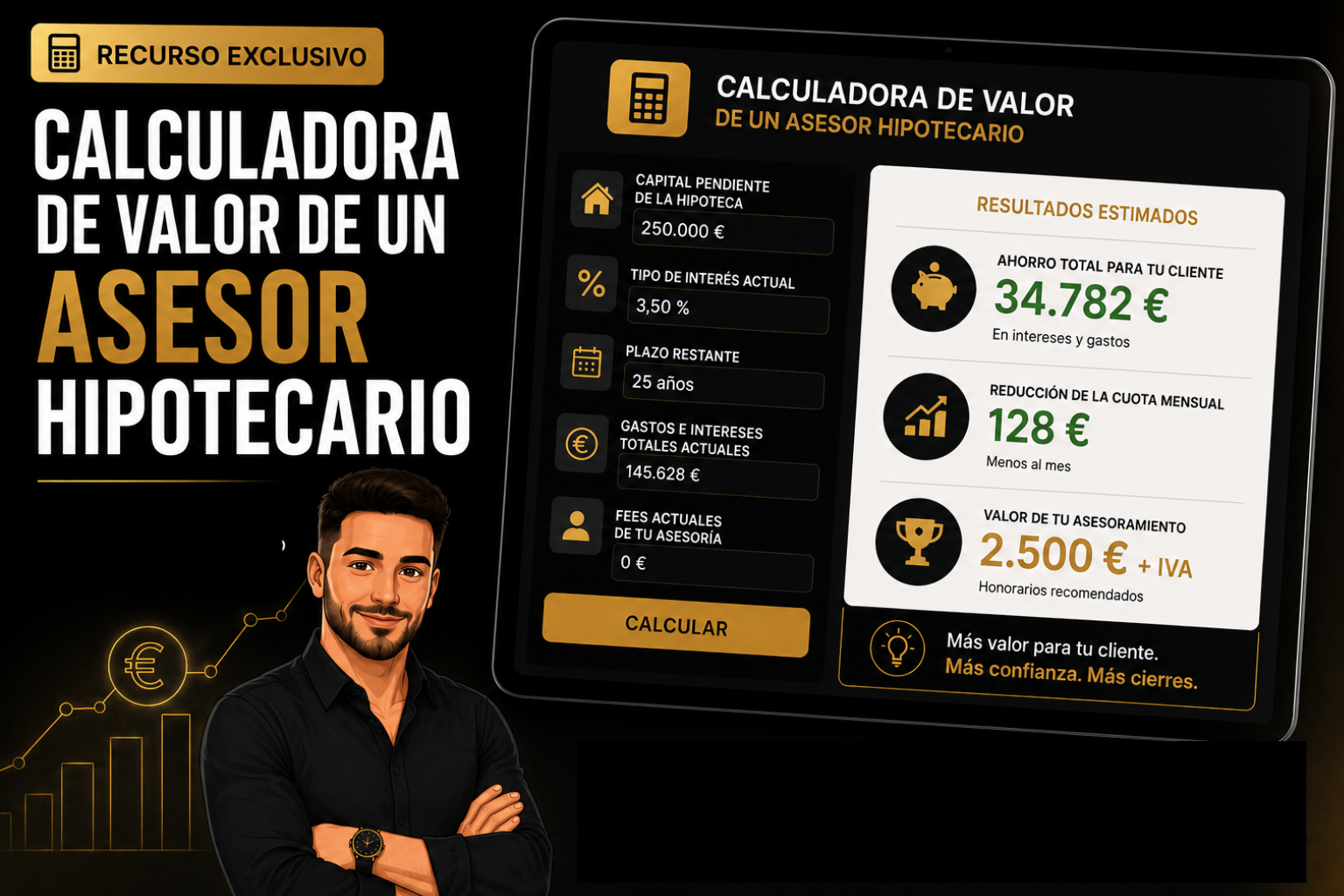 Calculadora de Valor de un Asesor Hipotecario